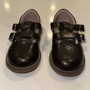 Brown t-strap Mary Janes by Footmates